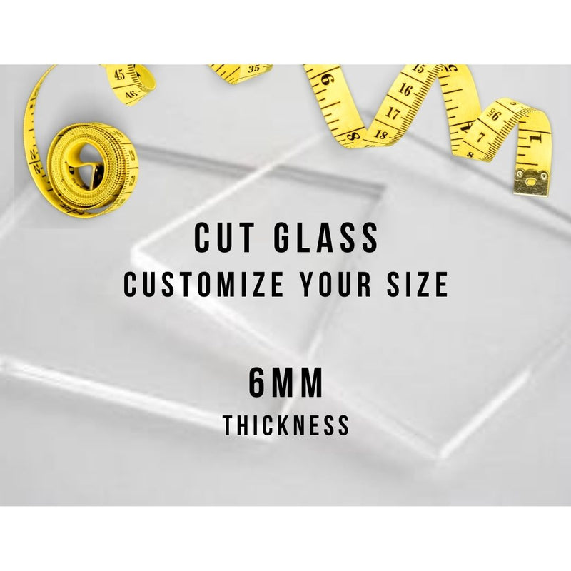 1 Custom Cut 6mm OptiClear Glass // Anti-Reflective Glass *