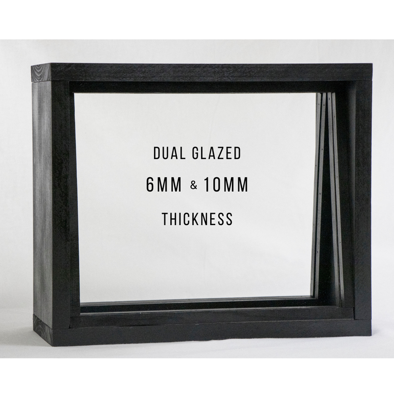 Dual Glazed: 6mm & 10mm Glass & Frame 18" x 24" OptiClear Glass Port Window *
