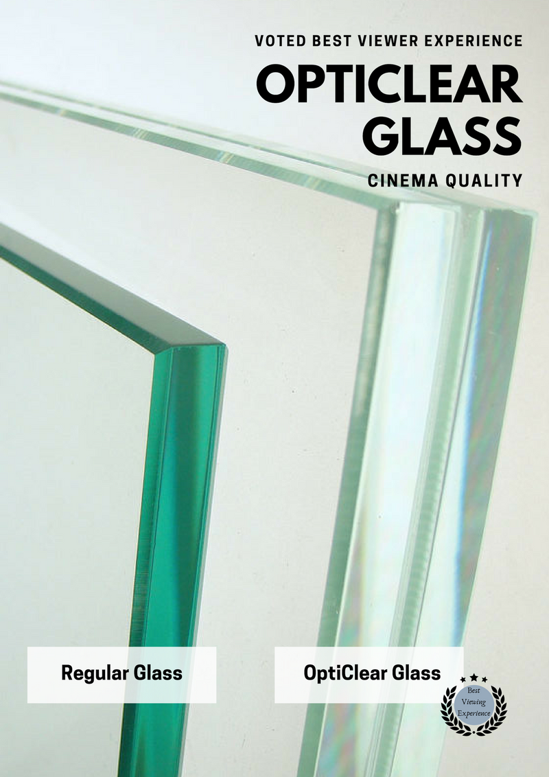 1 Custom Cut 10mm OptiClear Glass // Anti-Reflective Glass *