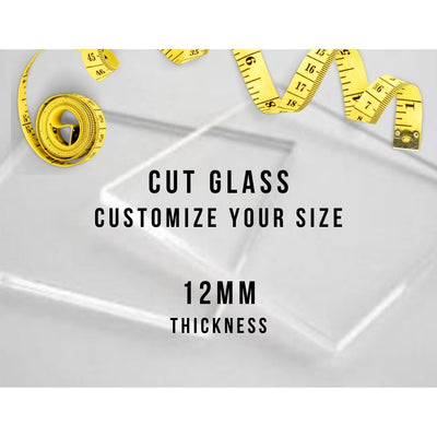 1 Custom Cut 12mm OptiClear Glass // Anti-Reflective Glass *